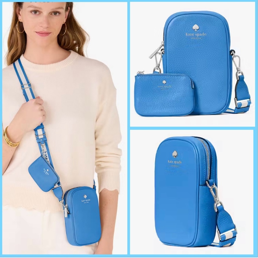 Kate Spade Emma Phone Crossbody / tide pool color / NEW in original packaging